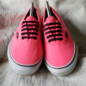 Vans, Womens 9, Mens 7.5 Fluorescent Hot Pink